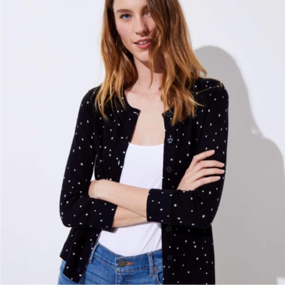 LOFT star cardigan